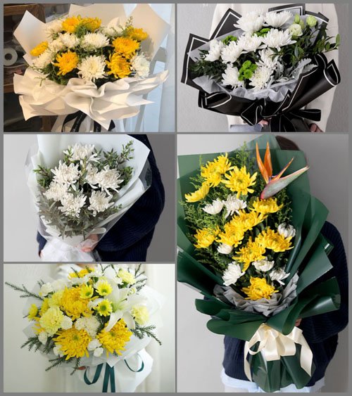 云南曲靖罗平县罗雄镇白事花束代送